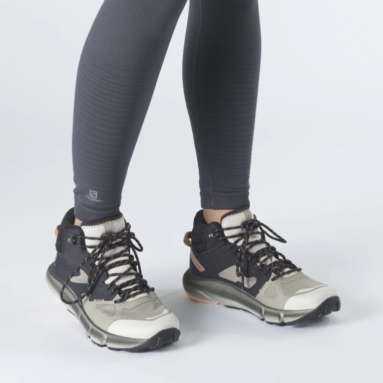 Botas Montaña Salomon Predict Hike Mid GTX Mujer Negros Kaki | MX AGXE625